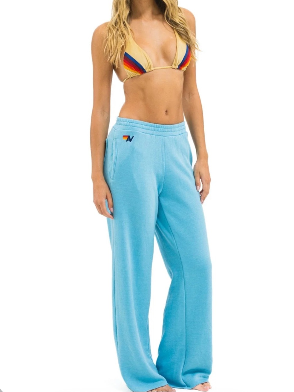 AVIATOR NATION Wide Leg Pocket Sweatpants